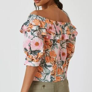 Cecilia Pettersson for Anthropologie Ruffled Off-The-Shoulder Blouse, Size S
